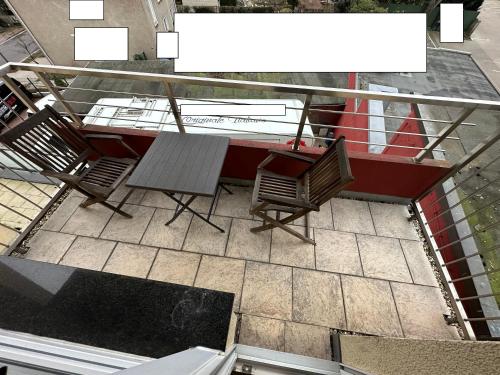 Erkély/terasz, Moderne Ferienwohnung für 4 Personen im Herzen von Marl*Netflix*Nespresso* (Moderne Ferienwohnung fur 4 Personen im Herzen von Marl*Netflix*Nespresso*) in Marl