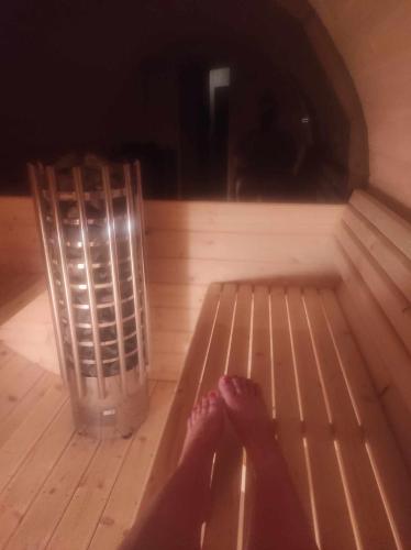 Domek z jacuzzi,kajaki i rowery,sauna -Malinowy Reset