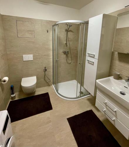 淋浴間, Apartmán Astra (Apartman Astra) in 塞濟莫沃烏斯拉貝 I