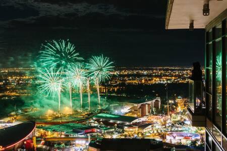 35th FL w the BEST Views of the Stampede & Saddledome! FREE Banff Pass, Wine, Parking & Gym!