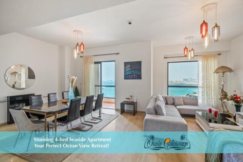 Stunning 4-Bed Seaside Apartment - Your Perfect Ocean View Retreat!