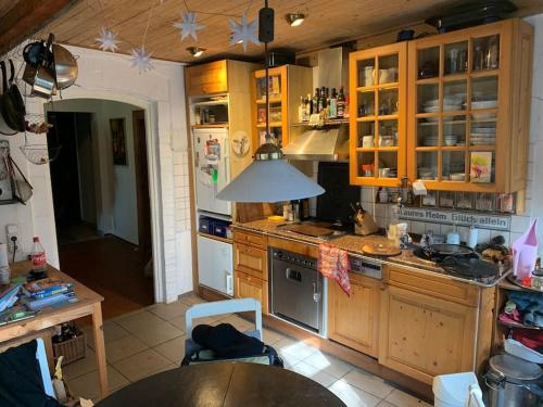 virtuve, Reetdachhaus, Wilstermarsch in Sanktmargarētena