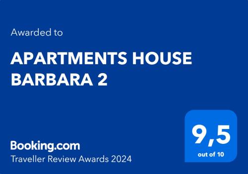 APARTMENTS HOUSE BARBARA 2