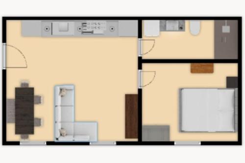 Old Central 2-room souterrain flat