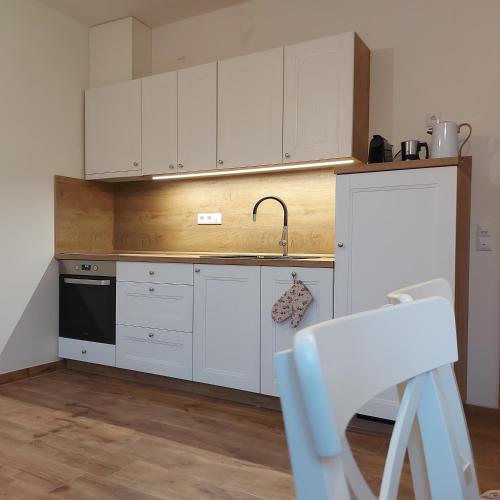 廚房, Apartmány Marie Albeř (Apartmany Marie Alber) in 琴德瑞楚夫赫拉德茨