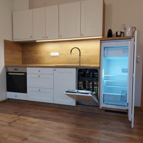 廚房, Apartmány Marie Albeř (Apartmany Marie Alber) in 琴德瑞楚夫赫拉德茨