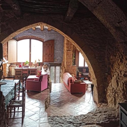 Koplietošanas atpūtas telpa ar TV, Ca l'Aleixa Rooms in Margalef