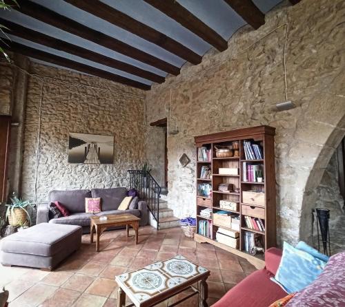 Koplietošanas atpūtas telpa ar TV, Ca l'Aleixa Rooms in Margalef