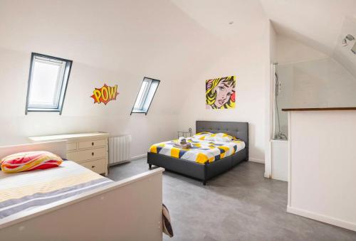 Chambre privée avec salle de bain dans la Maison Noble de la Taule du Luc 1