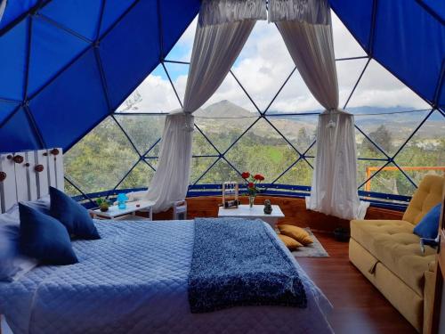 Glamping blue. in Guatavita