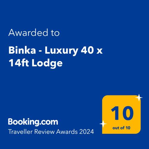 Binka - Luxury 40 x 14ft Lodge