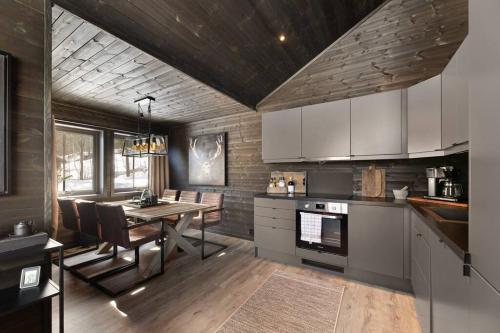virtuve, Ruim nieuw huis aan meer de Nisser - Nisserro Hytte in Treungen