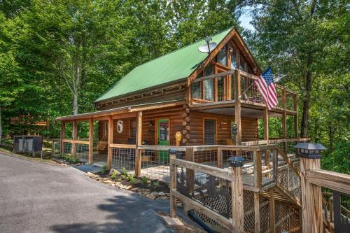 Hook, Line and Sinker Cabin features firepit and hot tub!