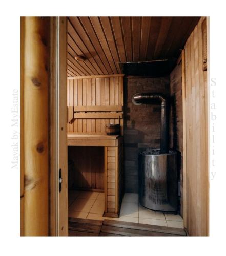 Szauna, Mayak Chalet Resort Mykulychyn in Mykulychyn