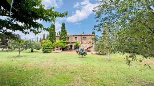 Private country house surrounded by olive trees