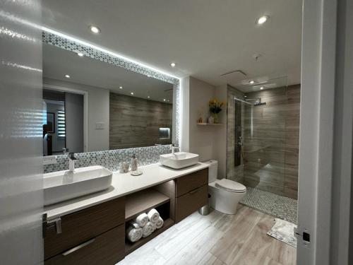 Bathroom, Beachfront Luxury 2 Bedroom at Wyndham Rio Mar, PR in Rio Grande