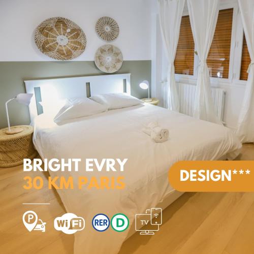 Appart'Hôtel Le Bright Evry- 4 Chambres Design - Location saisonnière - Évry-Courcouronnes