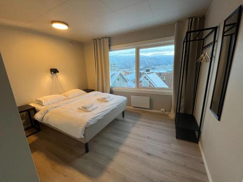 Enter Backpack Hotel in Tromsø