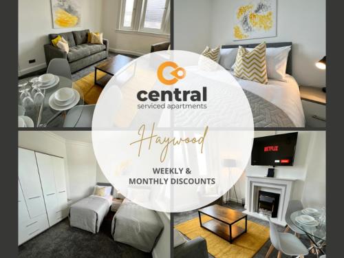 2 Bedroom Apartment by Central Serviced Apartments - Perfect for Short&Long Term Stays - Family Neighbourhood - Wi-Fi - FREE Street Parking - Sleeps 4 - 2 x King Beds - Smart TV in All Rooms - Modern - Weekly-Monthly Offers - Trade Stays - Close to A90