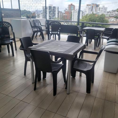 阳台/露台, Casa Azul - Apartamentos Amoblados - in 马尼萨莱斯
