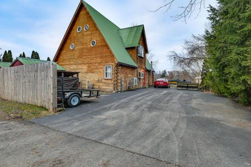 Riverfront A-Frame Cabin in Troy with Pool and Dock!