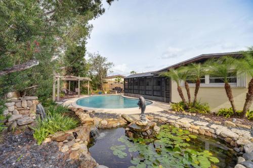 Centrally Located Merritt Island Home Pool, Porch