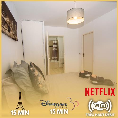 Cozy 1 bedroom Lognes (15' Disneyland / 20' Paris)