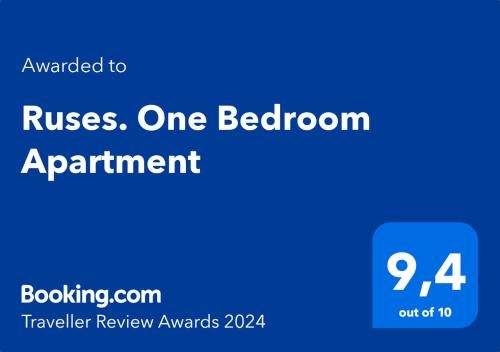 Ruses. One Bedroom Apartment, Riga