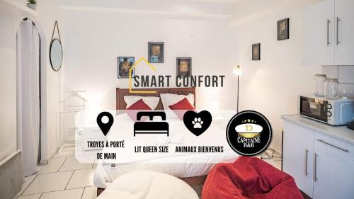 Smart Confort 1 - studio Confort et Stylé - Location saisonnière - Troyes
