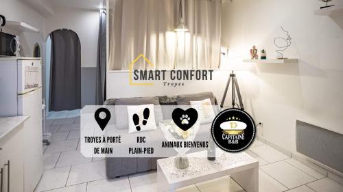 Smart Confort 9 - Appartement confort et stylé - Location saisonnière - Troyes