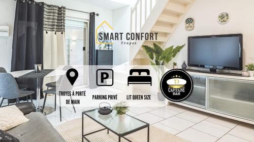 Smart Confort 10 - Appartement confort et stylé - Location saisonnière - Troyes