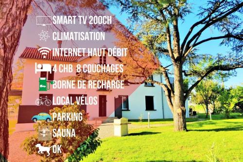 Le Cottage Duo Vigne Rouge Sauna Gaillac entre Albi-Toulouse & Les Cottages du Tarn - Location saisonnière - Brens