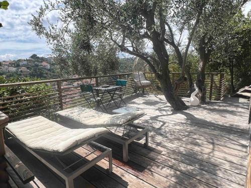 Vue Mer Cabane chic dans l'Olivier, Piscine, Niza (foto 4)