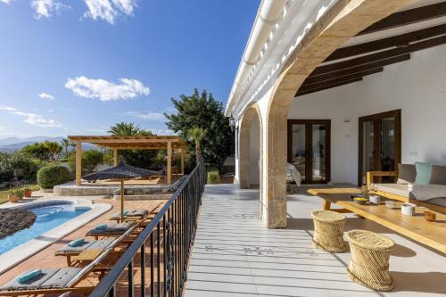 ระเบียง/ชานเรือน, Casa Banyan in มอนต์โก เด โตสกามาร์