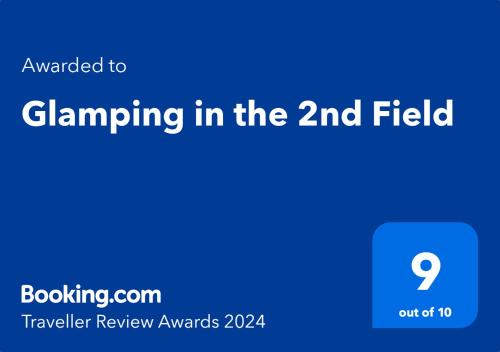 Glamping in the 2nd Field