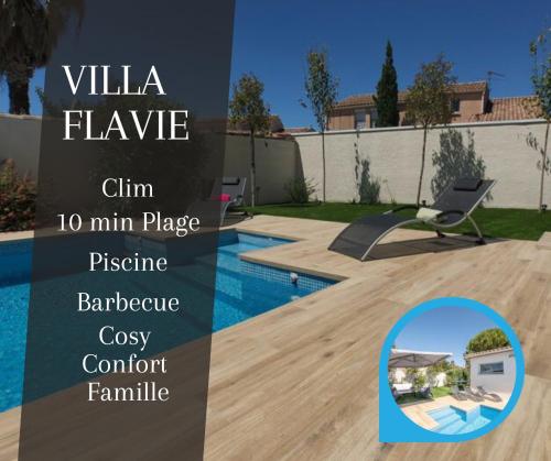 VILLA FLAVIE- luxueuse - Confort Jardin Barcecue 10min PLAGE- FAMILLE-PISCINE-TOP PROS SERVICES Conciergerie - Location, gîte - Lattes