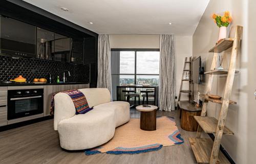 廚房, Escada Studio & 2-bedroom, Rooftop Swimming Pool, Gym, Workspace, Wonderiss Homes Westland Living in 奈洛比