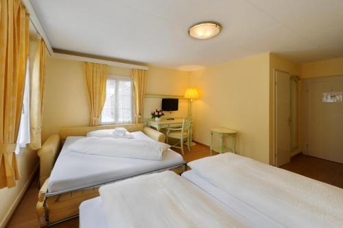 2 twin beds, 1 sofa bed