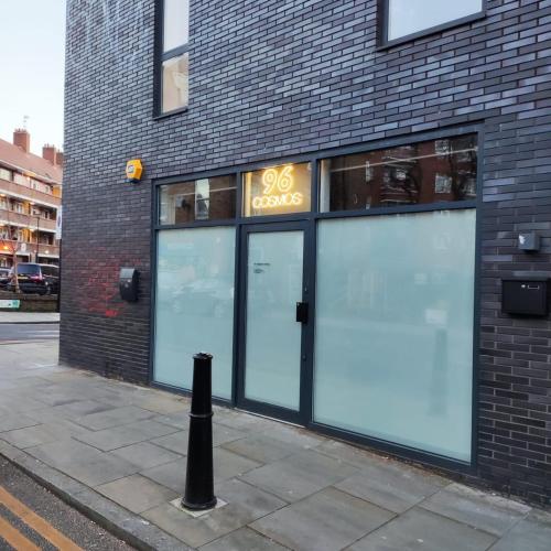 Entrance, Cosmos capsule coworking London in London