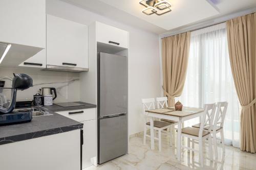 Kitchen, Vrachos Luxury Maisonettes in Paralia (Fanari)