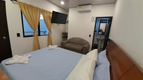 1 double bed