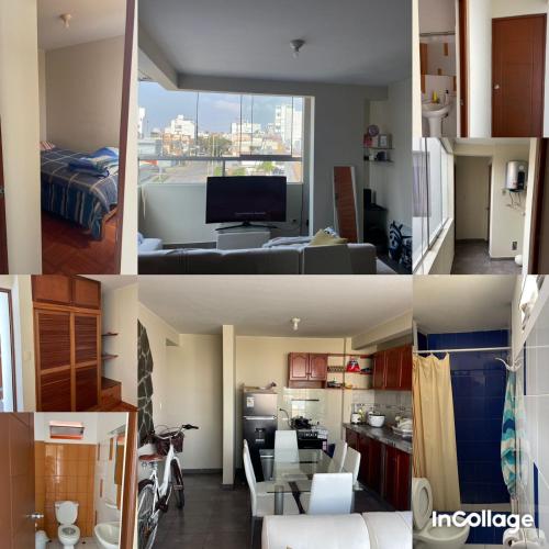 Habitación amoblada dentro de departamento amoblado tipo roommate