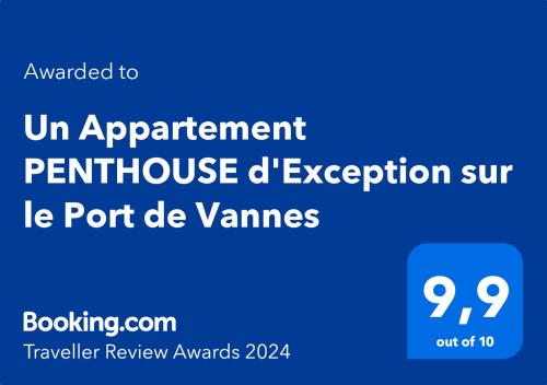 Un Appartement PENTHOUSE d'Exception sur le Port de Vannes