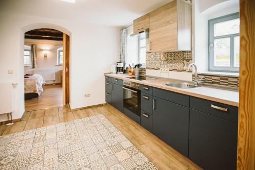 virtuve, Ferienhaus am Hörnchen (Ferienhaus am Hornchen) in Liebstadt