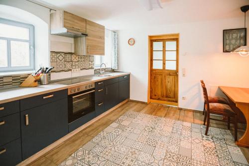 virtuve, Ferienhaus am Hörnchen (Ferienhaus am Hornchen) in Liebstadt