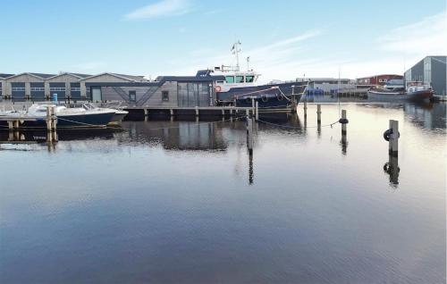 Lake Front Ship In Heeg With Harbor View