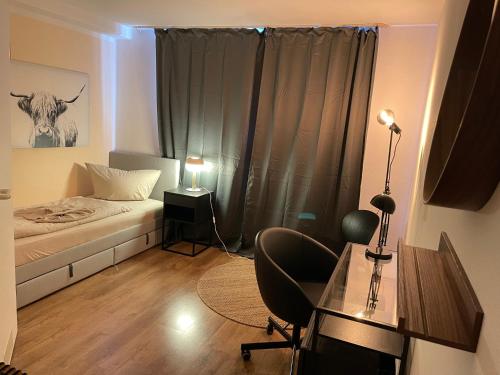 Bed, MY HOME Studio, kitchen, WIFI in Rohrsdorf