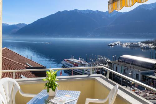 Aussicht, Hotel Rondinella Locarno in Locarno