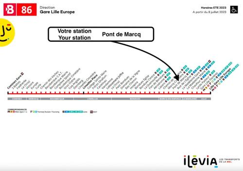 Appartement rénové en 2023 à 10 min de Lille