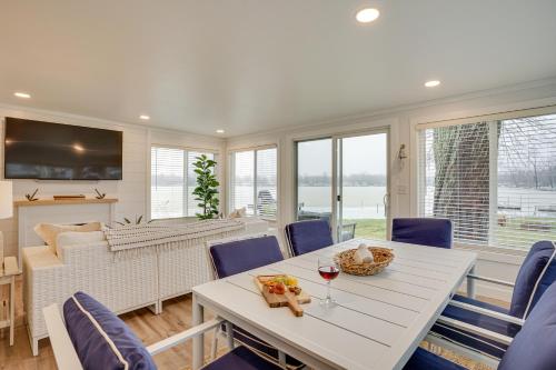 . Montpelier Lake House with Deck, Dock and Fireplace!